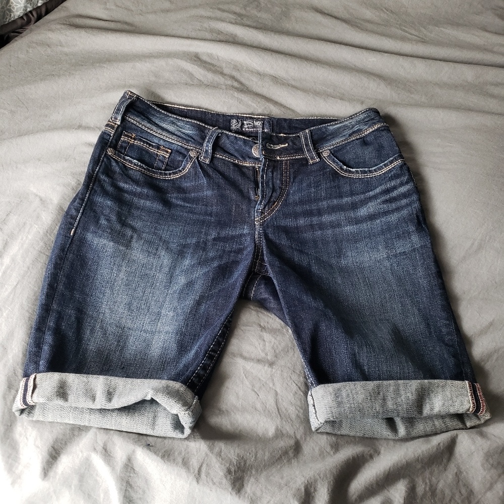 Silver Suki Bermuda Shorts